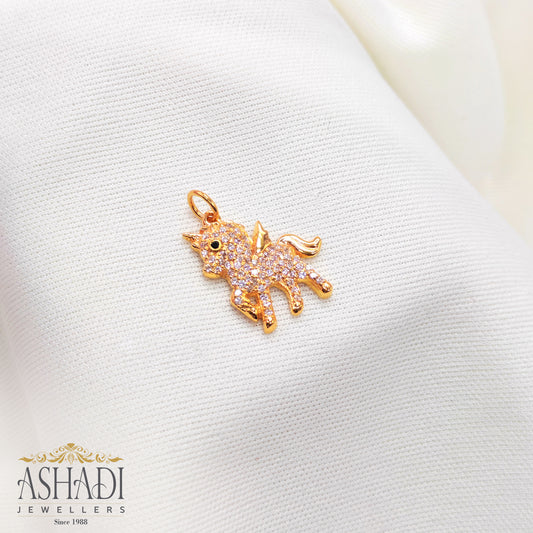 Unicorn Gold Pendant