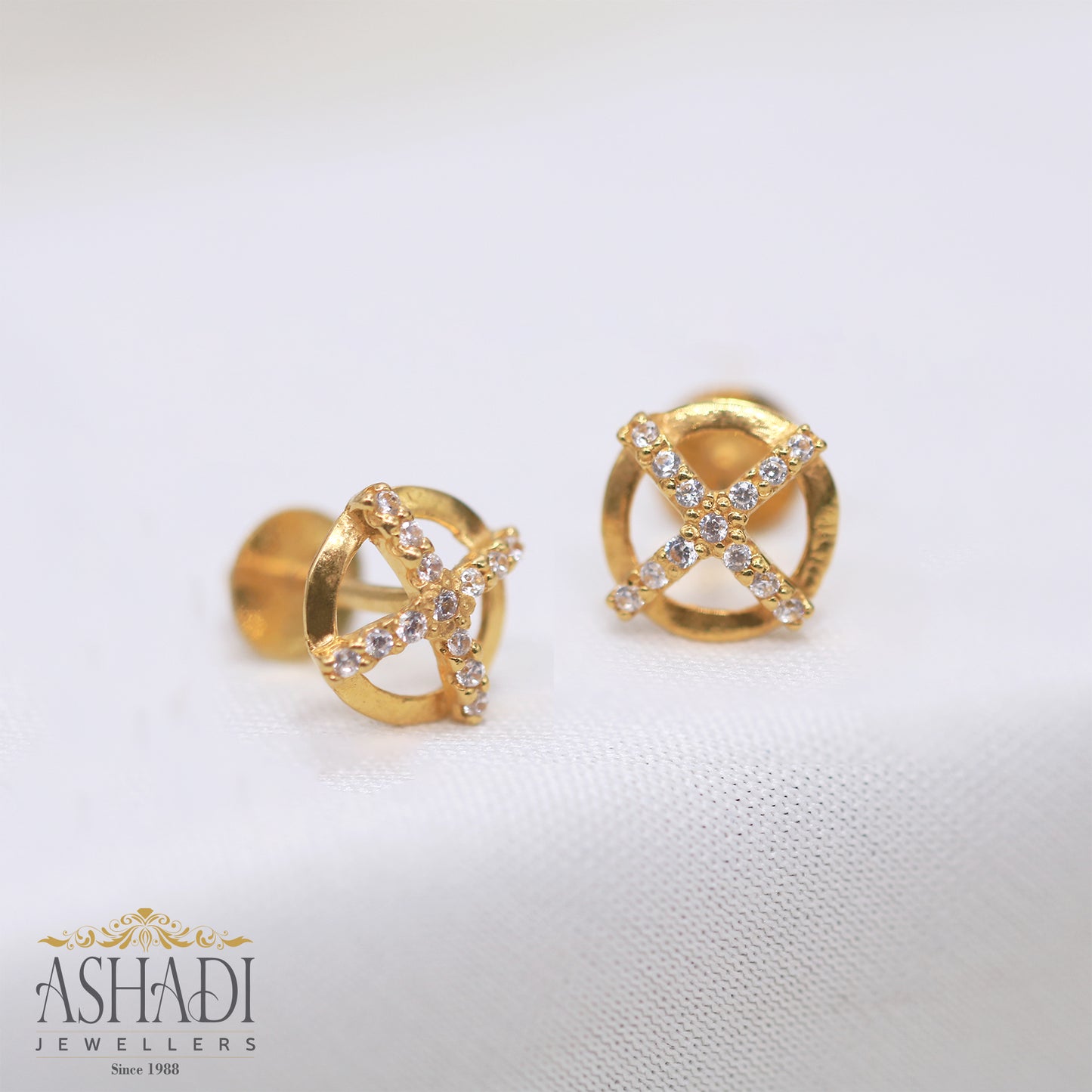 22Kt Ear Stud | ER0036
