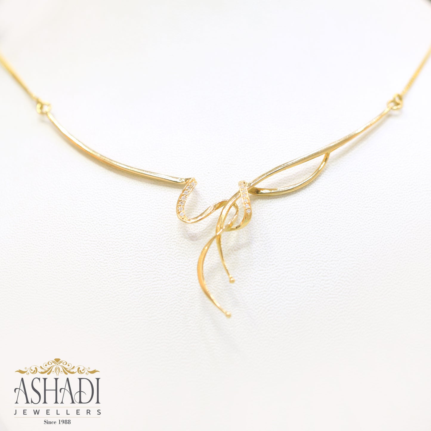22K Yellow Gold Wedding Necklace