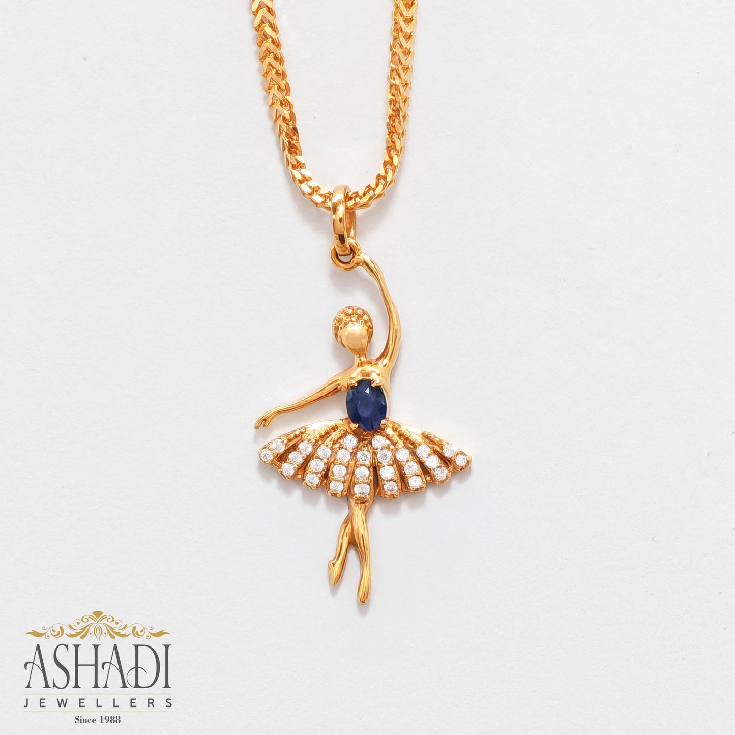 Ballerina Gold Pendant | PE0049
