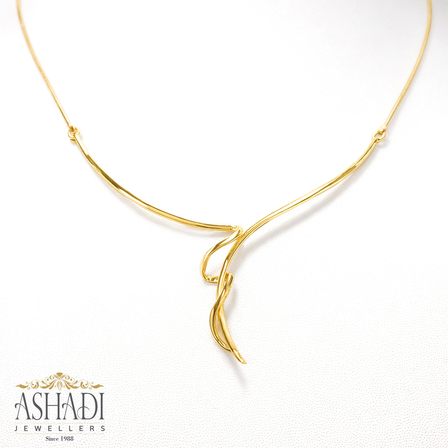 22K Yellow Gold Wedding Necklace | WN0059