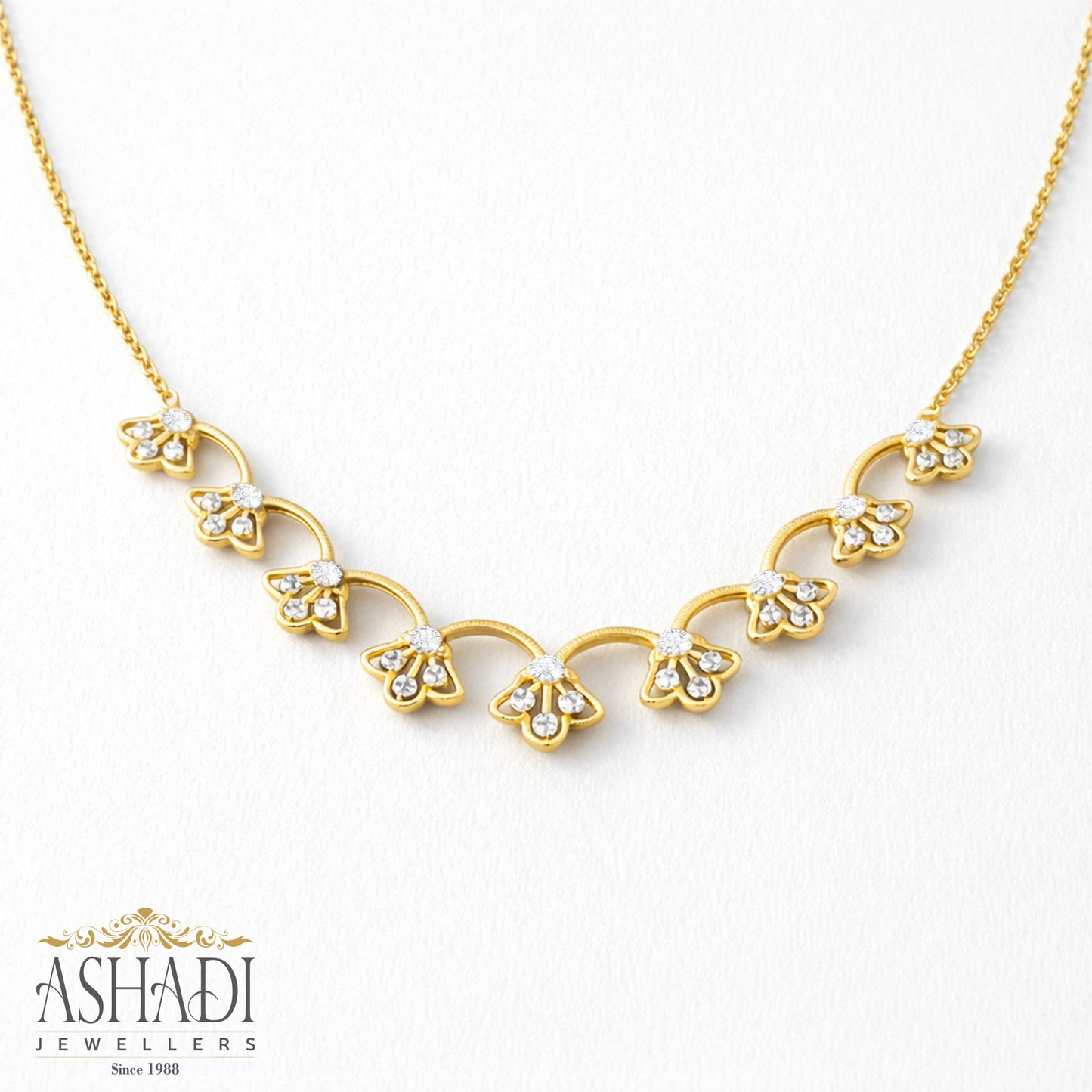 22K Yellow Gold Wedding Necklace | WN0060