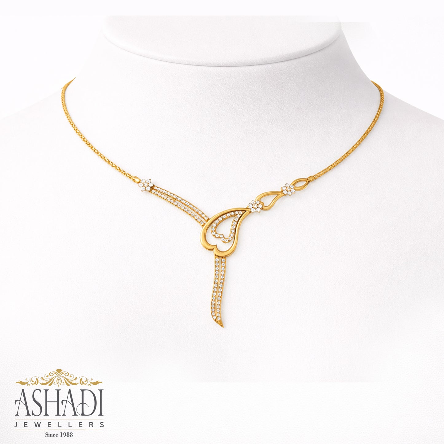 22K Yellow Gold Wedding Necklace | WN0072