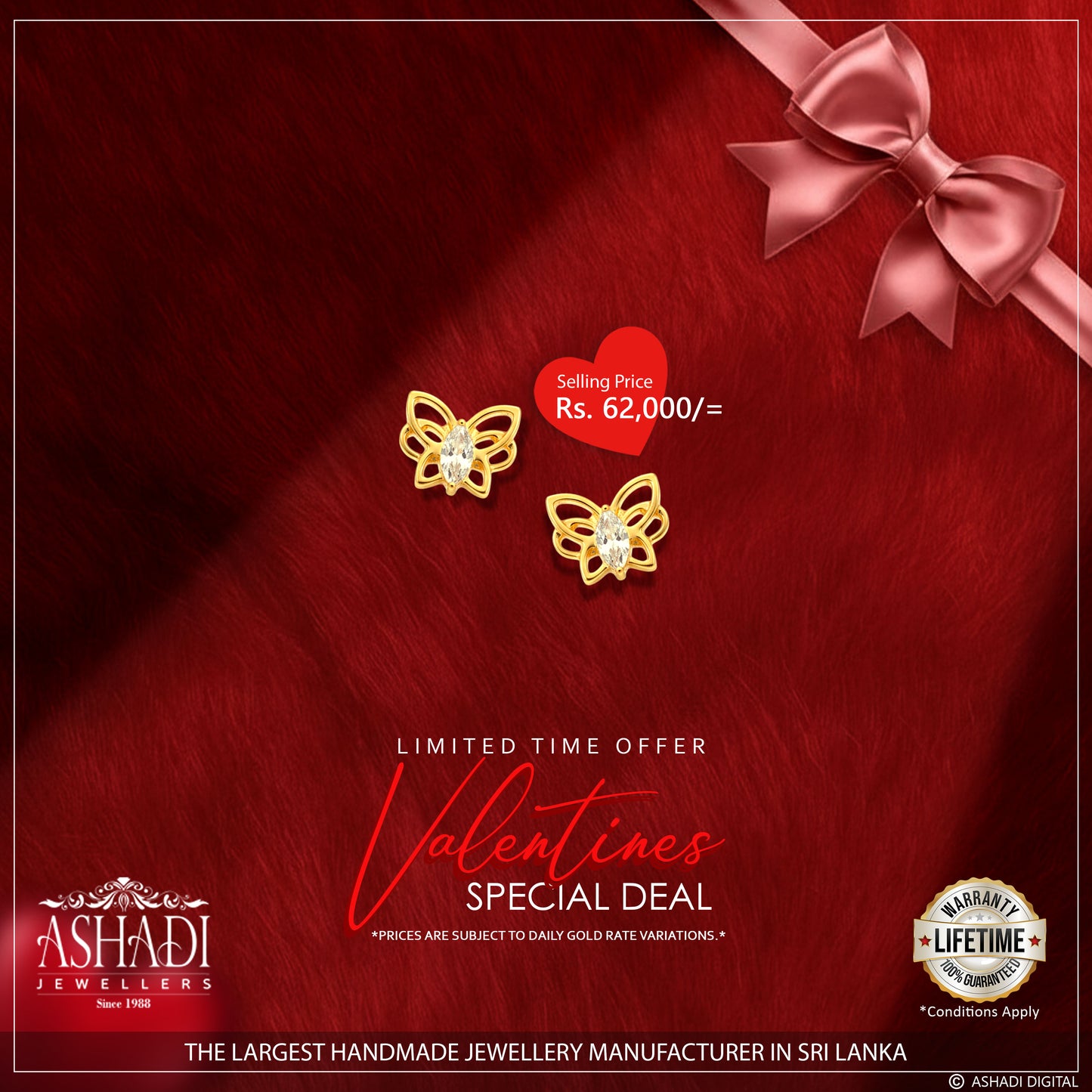 22K Ear Stud (Earring)