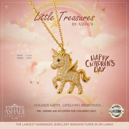 Unicorn Gold Pendant