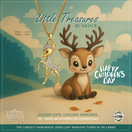 Deer Gold Pendant