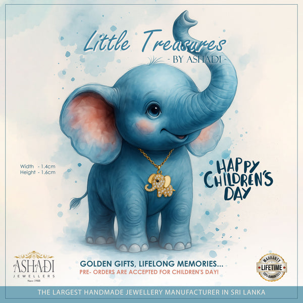 Elephant Gold Pendant