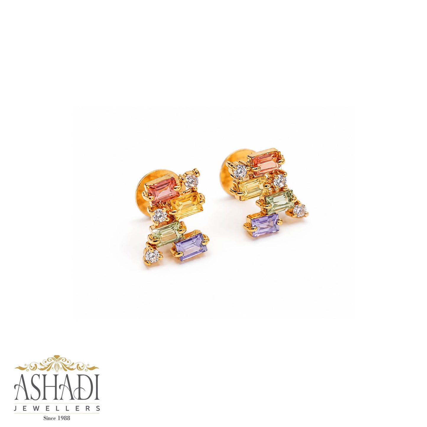 22K Yellow Gold Ear Stud | FS0503