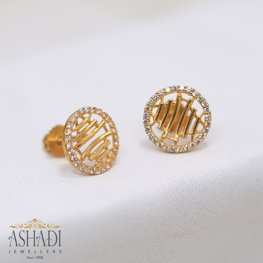 22Kt Ear Stud | ER0037
