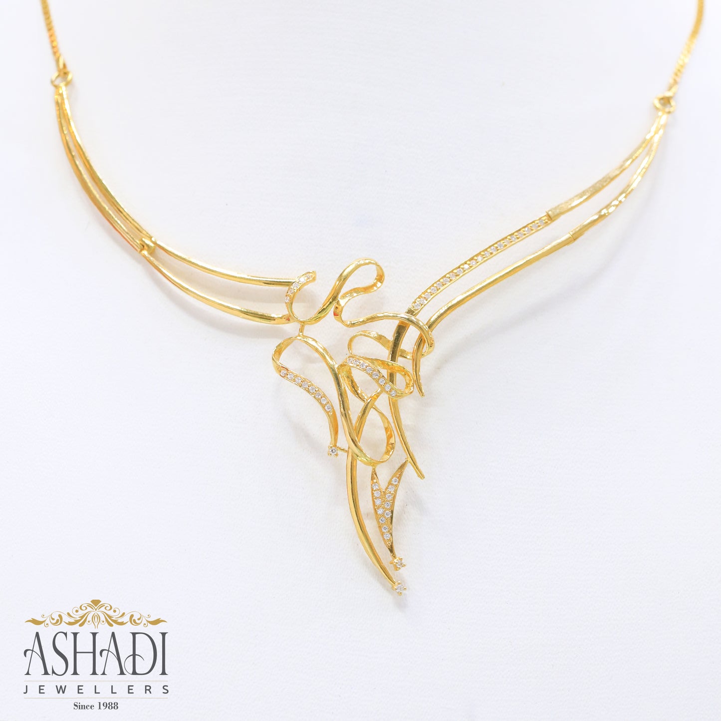 22K Yellow Gold Wedding Necklace