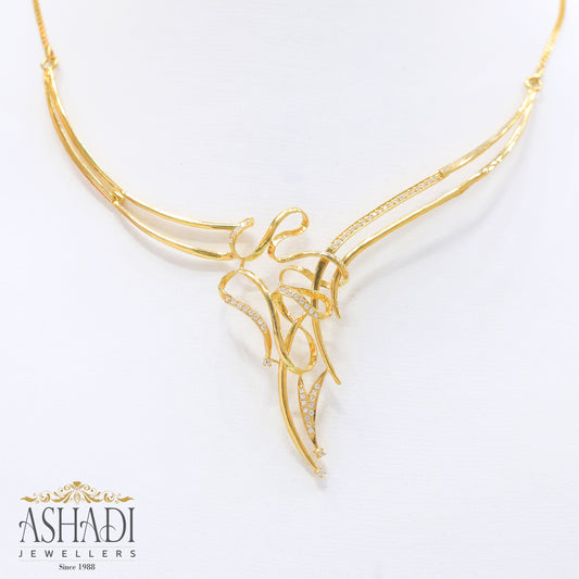 22K Yellow Gold Wedding Necklace