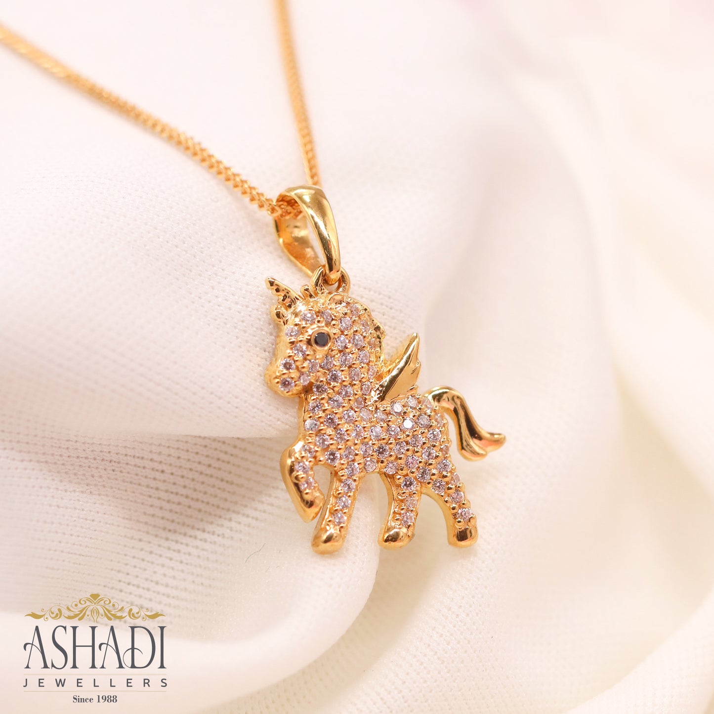 Unicorn Gold Pendant