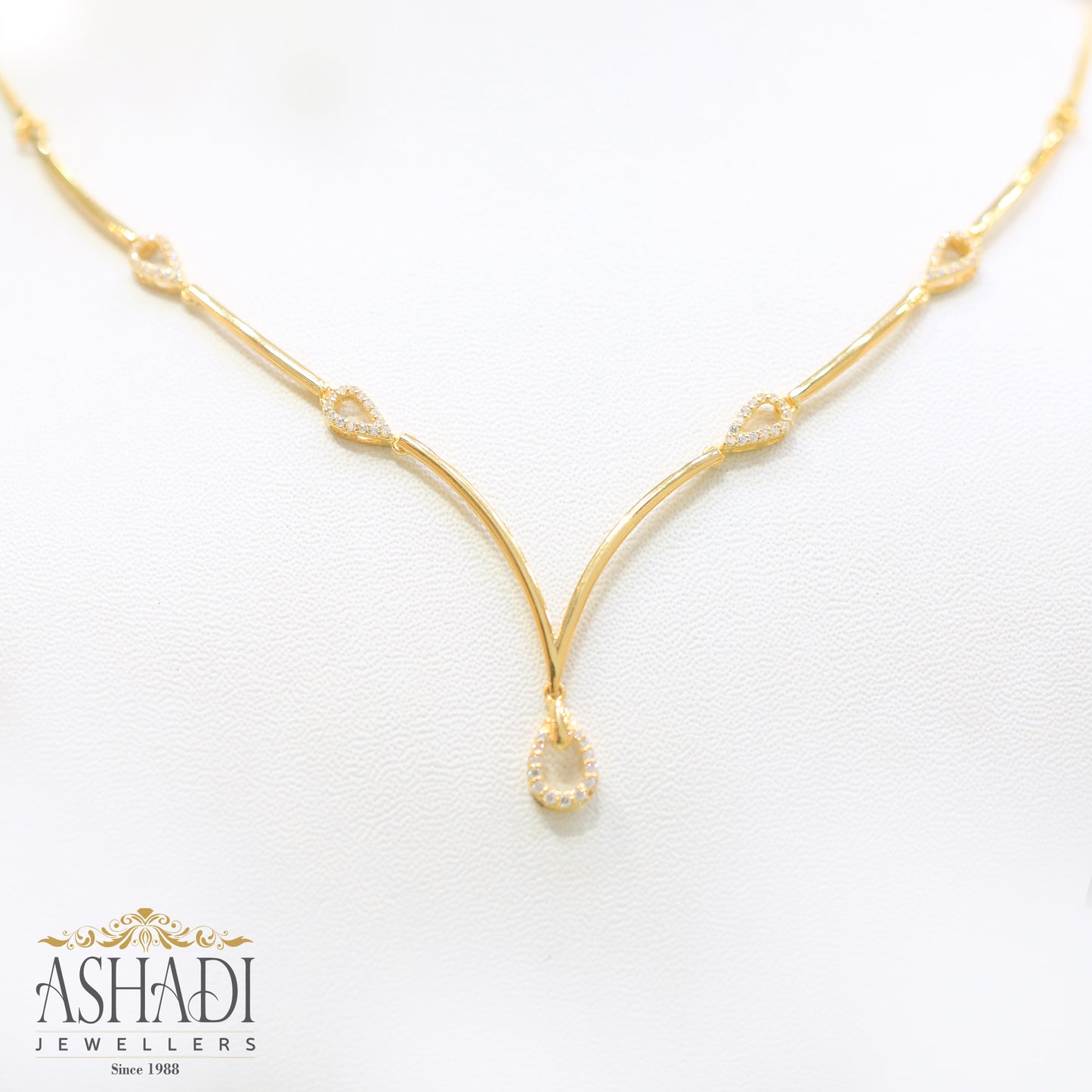 22K Yellow Gold Wedding Necklace