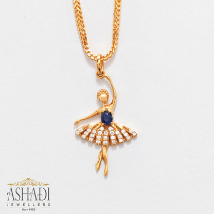 Ballerina Gold Pendant | PE0049