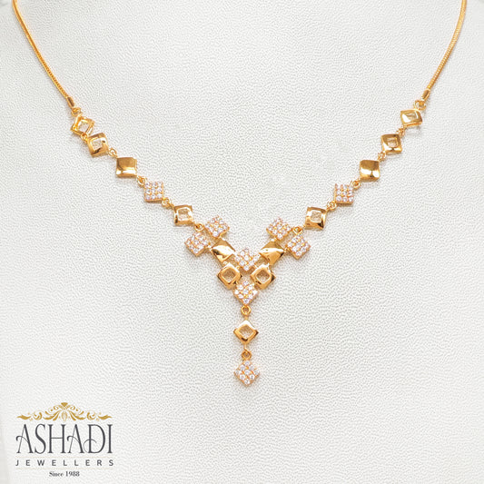 22K Yellow Gold Wedding Necklace | WN0050