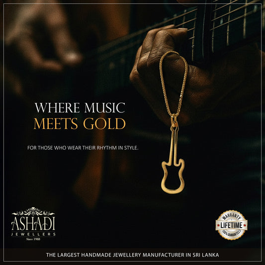 Guitar Gold Pendant