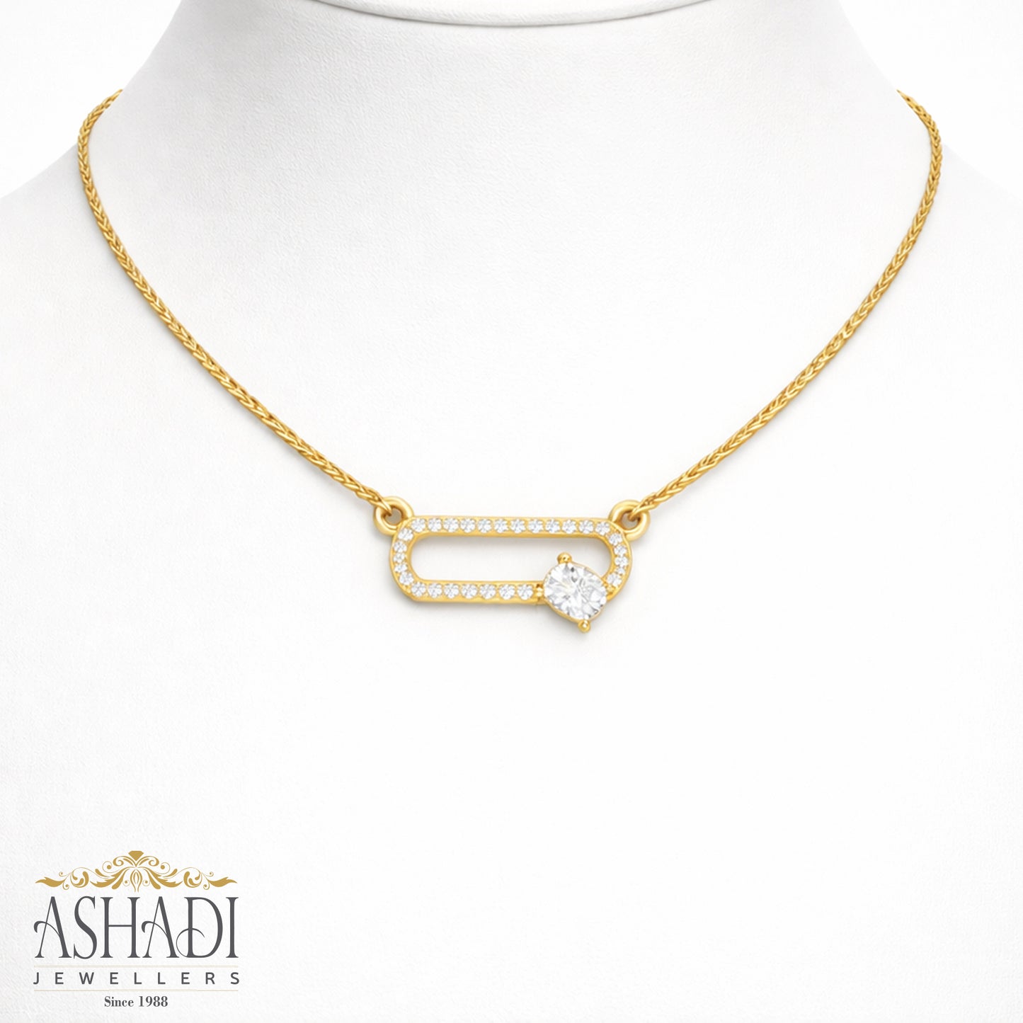 22K Yellow Gold Necklace | WN0064