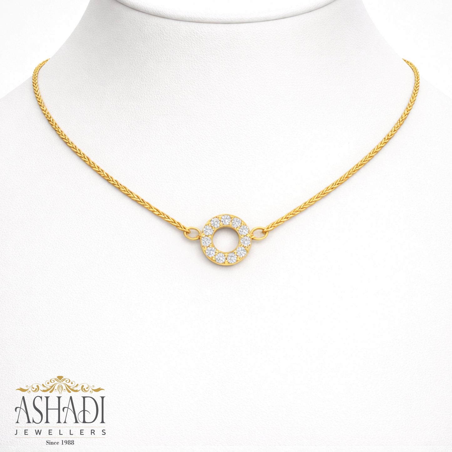 22K Yellow Gold Necklace | WN0066