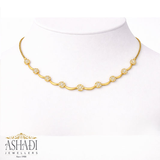 22K Yellow Gold Wedding Necklace | WN0075