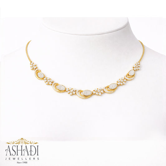 22K Yellow Gold Wedding Necklace | WN0076