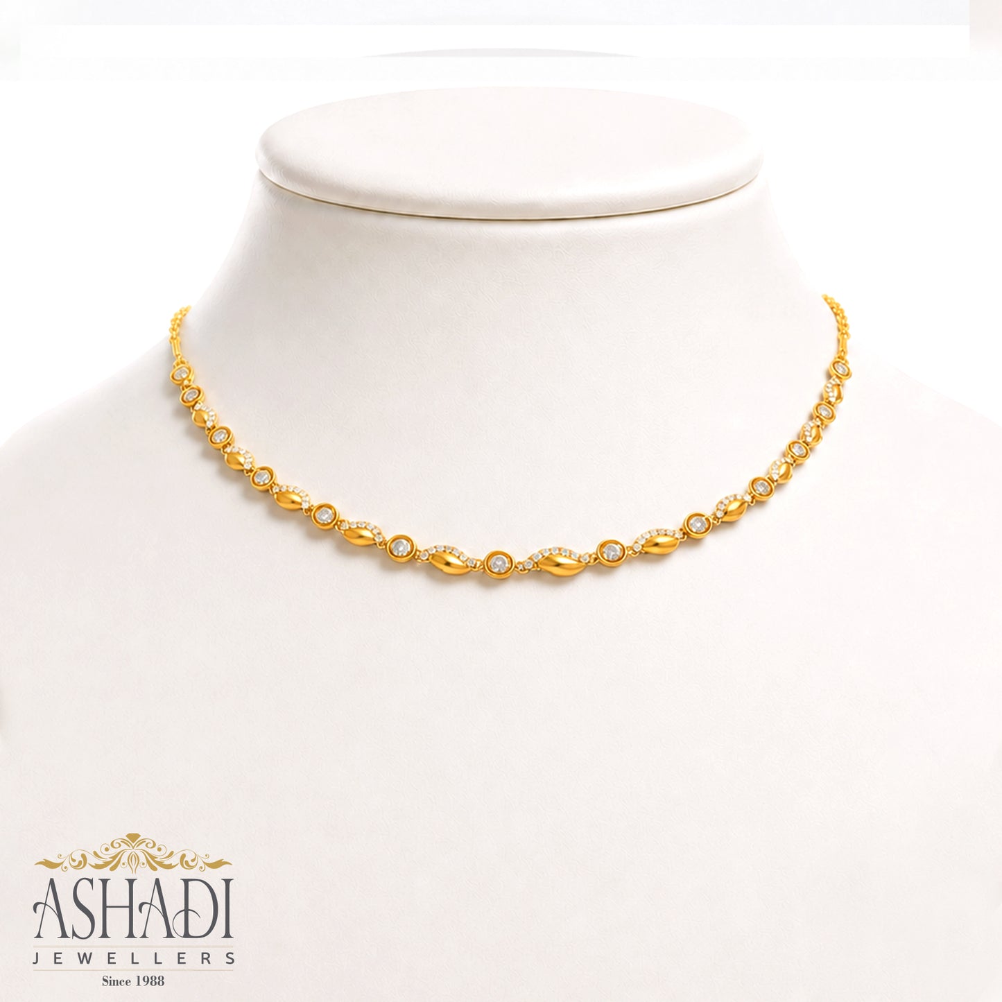 22K Yellow Gold Necklace | WN0086