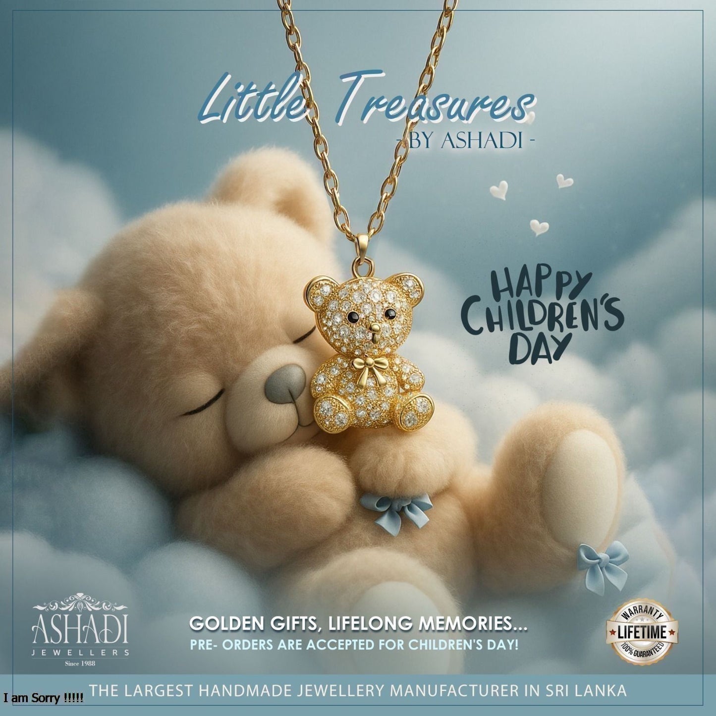 Bear Gold Pendant