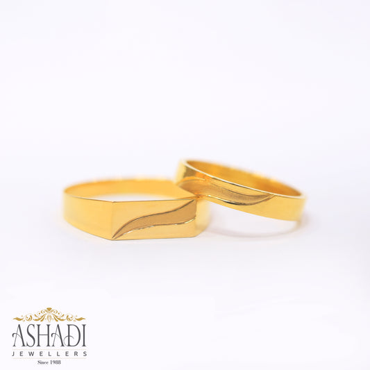 22K Yellow Gold Wedding Ring