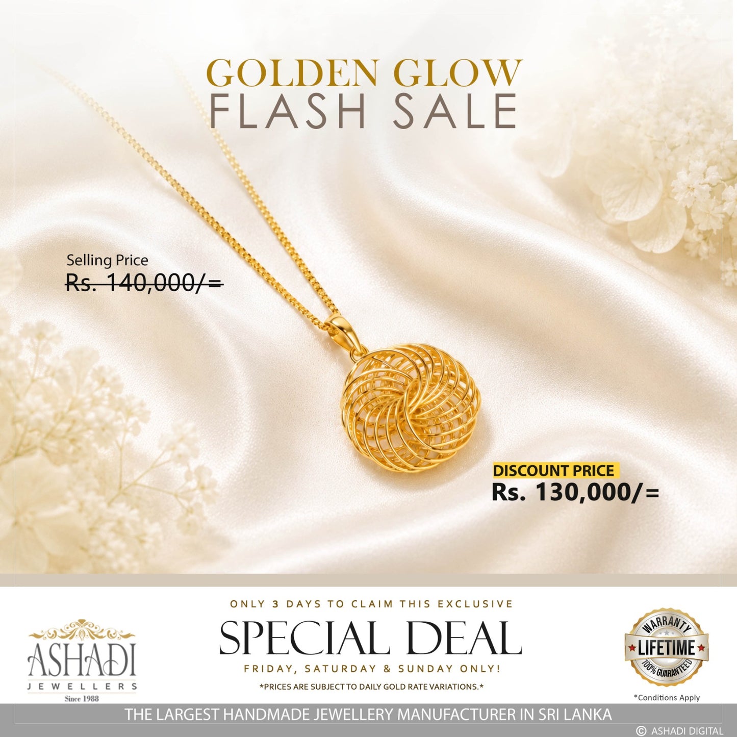 22K Yellow Gold Pendant | FS0501
