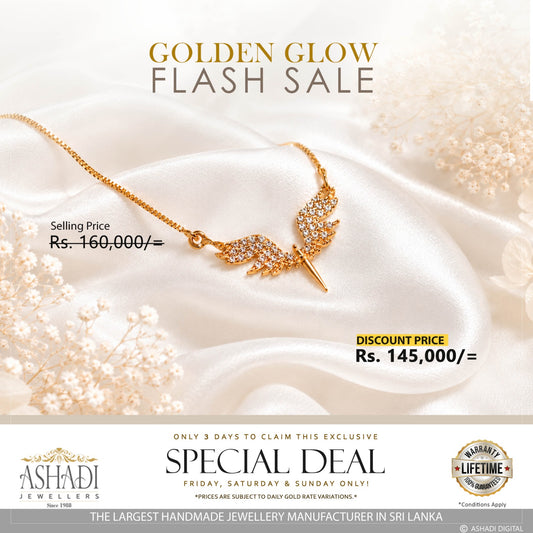 22K Gold Angel Necklace