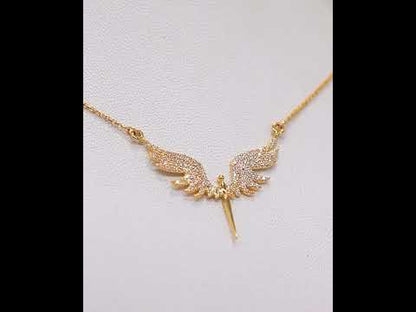 22K Gold Angel Necklace